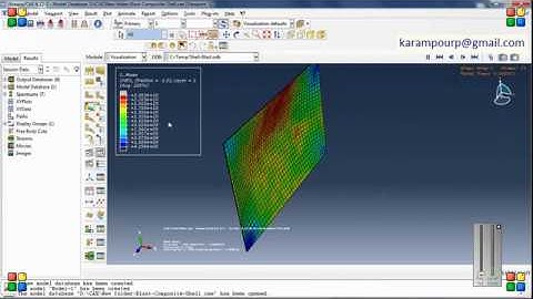 Simulation Composite Plate Under The Blast Loading in Abaqus