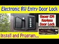 Electronic RV Entry Door Lock - Installation and Programming - Bauer EM