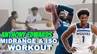 Anthony Edwards Off Season Workout Midrange Pick And Roll And Isolations