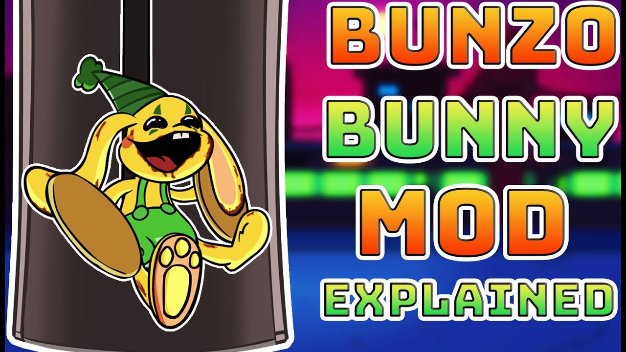 Bunzo Bunny Mod Explained in fnf (Poppy Playtime Chapter 2) 