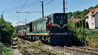 EMD G16 (ŽFBH 661-307) on freight train heading to freight