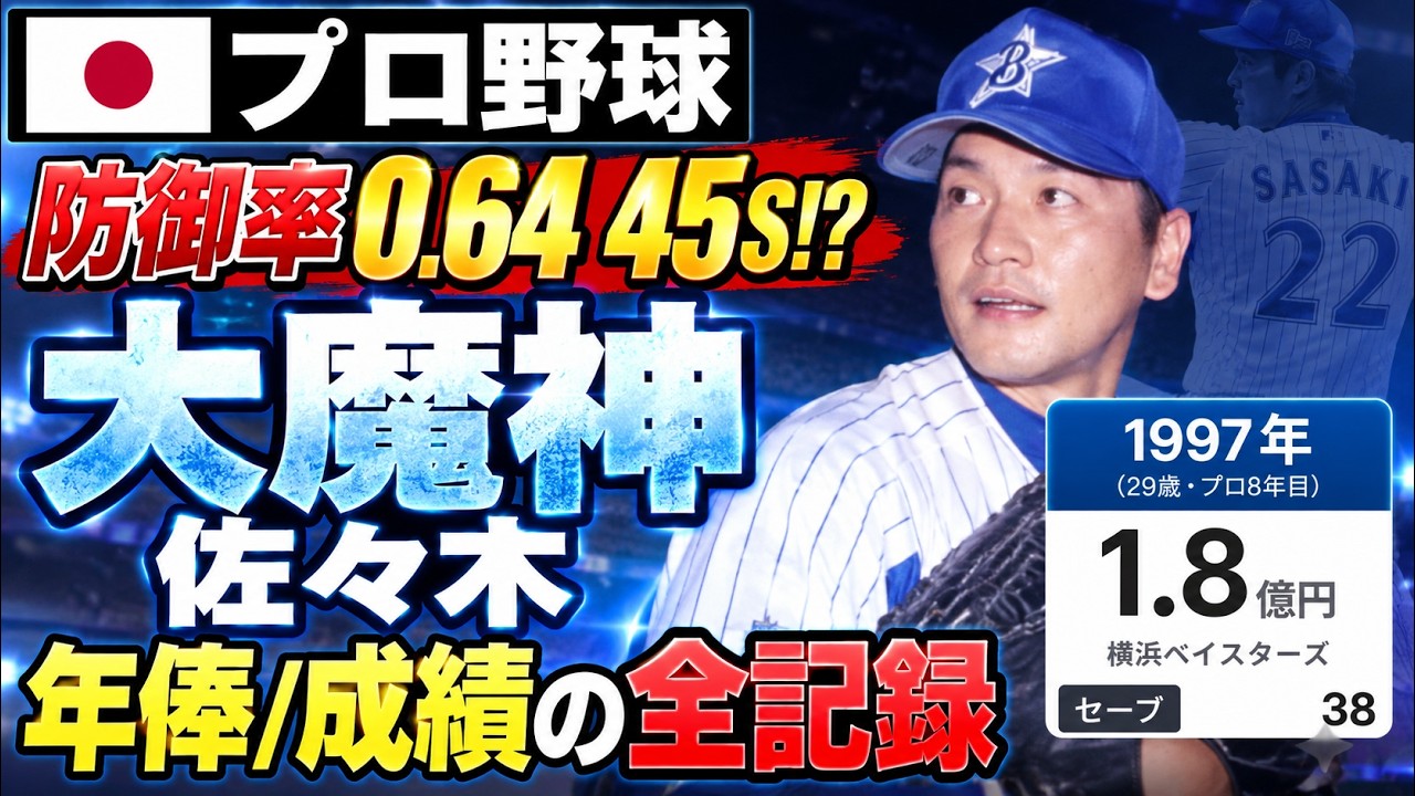 Kazuhiro Sasaki's Full Salary Record [All 16 Years]: He Left $8