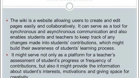 Using CLIL and Wiki in Collaborative Learning.