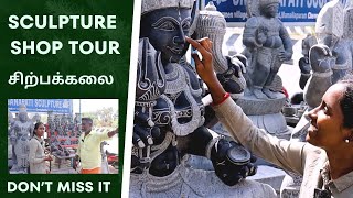 Sculpture Shop | சிற்பம் செதுக்கும் இடம் Mahabalipuram Chennai | Crafts and Arts👌👌❤❤🔥#trendingvideo