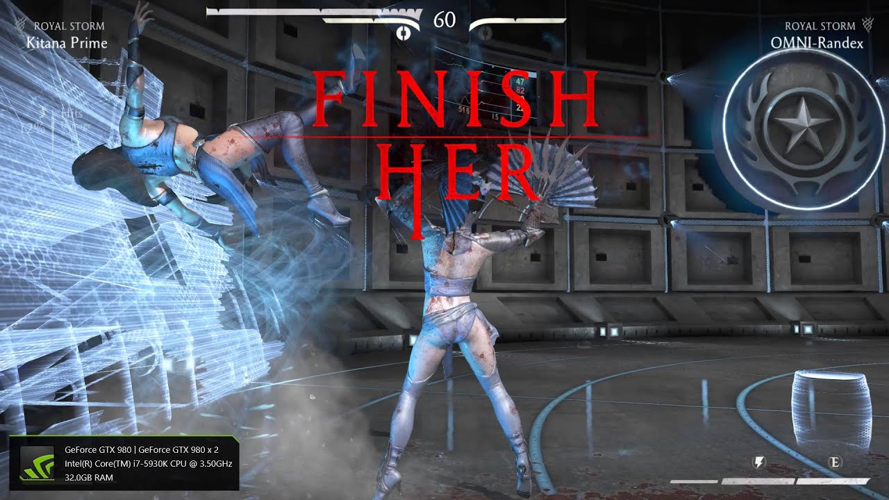 MKX - KITANA PRIME (KITANA) VS OMNI-RANDEX (KITANA)