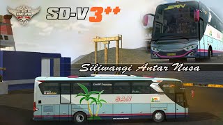 SAN Livery Vintage spesial Aniversary Edition • kodename rombak single glass & ori BUSSID v.3.7.1 screenshot 5