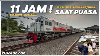 NAIK KERETA 11 JAM MUTERIN JATIM CUMA 30 RIBU‼️ Trip KA Penataran Dhoho Ngalah Silang Susul 15 Kali