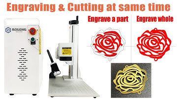 Fiber laser jewelry Engraving&Cutting I how to use Ezcad operate engraving and cutting at same time?