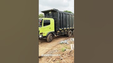 dumptruk hino modifikasi melakukan mobilisasi lumpur hasil galian normalisasi kali bekasi #shorts