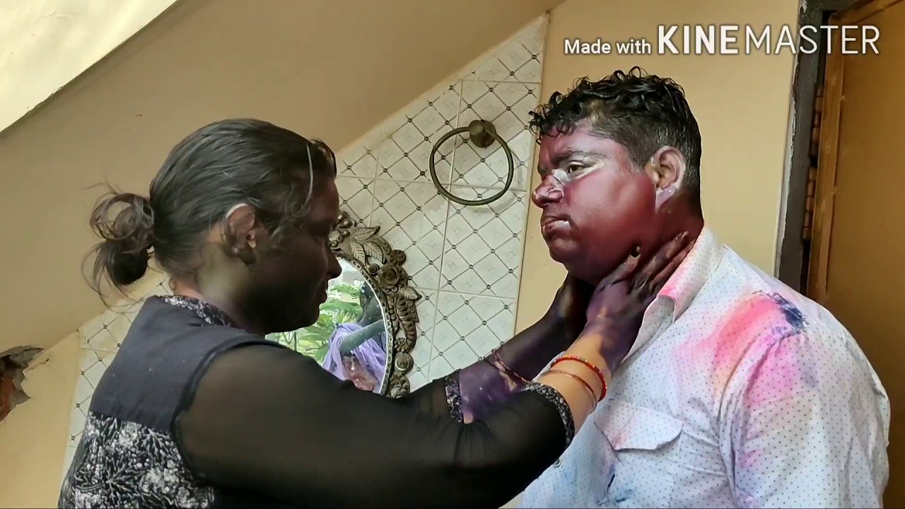 Dekhiye hmaare ghar ki dhamaakedar #holi