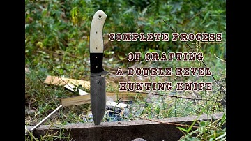Complete Process of Crafting a Double Bevel Hunting Knife | Knives Ranch