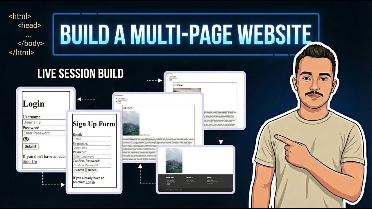 html project | Live HTML practice | No Bullshit Web Development Arc 3 | HTML foundations