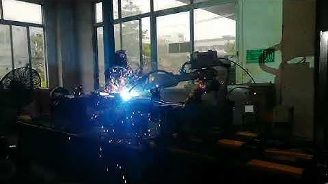 One more robotic welding machining for trailer axle