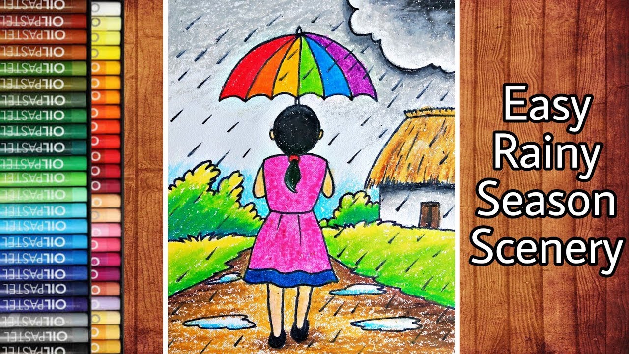 Featured image of post Easy Scenery Rainy Day Drawing - Last week&#039;s drawing challenge had users take on spring showers and draw a rainy day scene with picsart drawing tools.