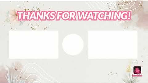 My official YouTube channel outro!