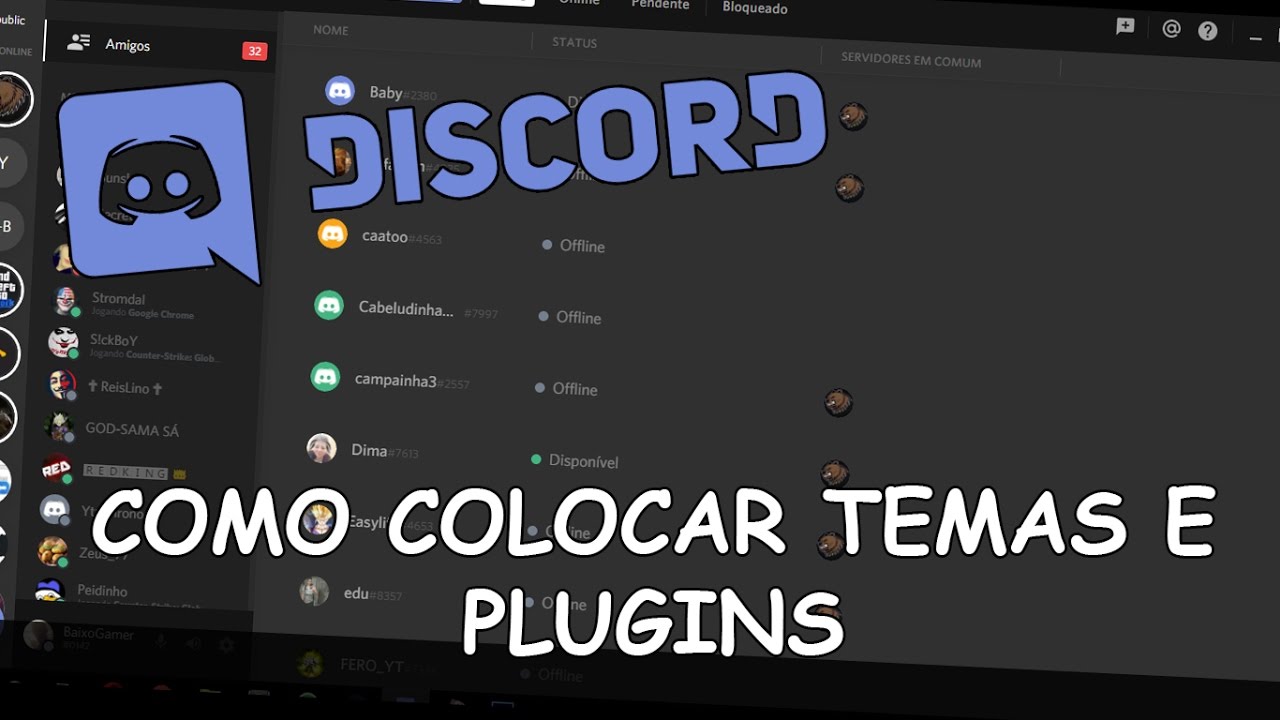 DISCORD COMO COLOCAR SKIN E PLUGINS NO SEU DISCORD TUTORIAL YouTube