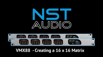 Creating a 16x16 Matrix using a pair of VMX88s and Dante