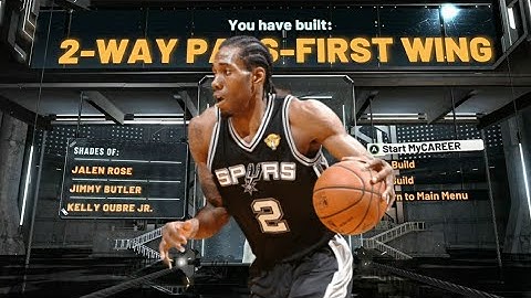 HOW TO MAKE A CONTACT DUNKING 2-WAY PASS FIRST WING IN NBA 2K21