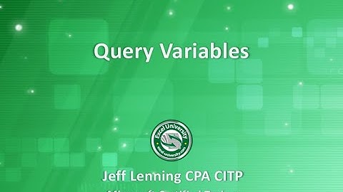 Query Variables