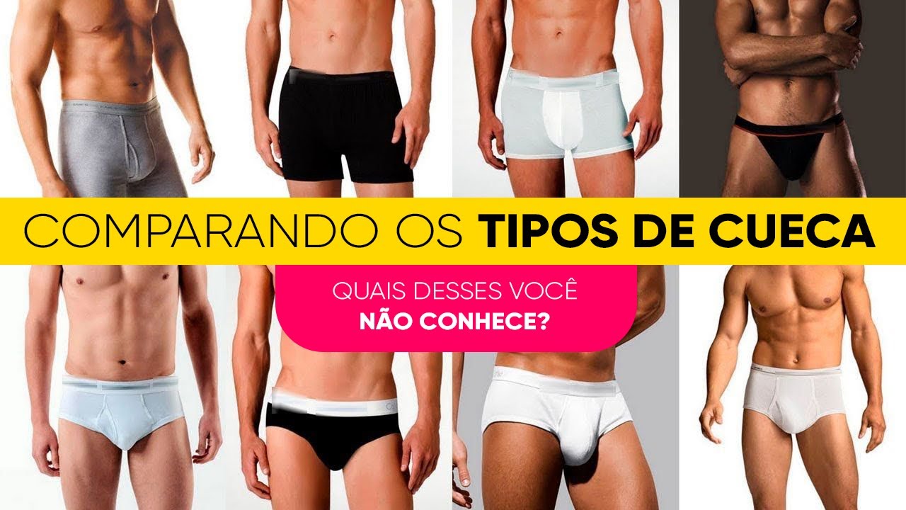 Tipos de cuecas por comprimento. Qual dessas você não conhecia? - YouTube