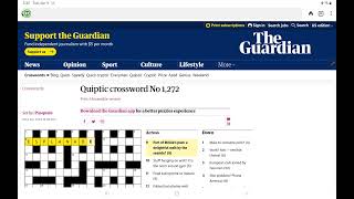 Guardian Quiptic Crossword (No. 1,272)