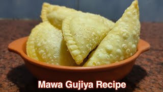 Simple & Easy Way To Make semolina Mawa Gujiya //Rawa Mawa Gojiya// Gojiya Recipe