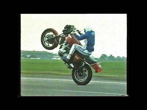Sensational Stunt Rider Arto Nyquist Wheelies Z1300 Kawasaki