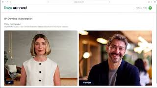 Lingo Connect - 24/7 on-demand interpretation with Just a click of a button.