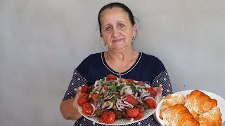 Grandma cooked Turkish Street Meatballs and Chocolate Kurasan