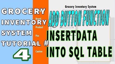 Java Netbeans Inventory System (POS) TAGALOG Tutorial 4  update table display