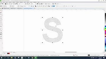 Corel Draw Tips & Tricks a Font with stripes or lines