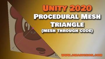 Procedural Mesh Triangle (mesh thru code) Unity 2020