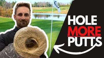 The ONE Indoor PUTTING drill ALL Beginners Must Do: Hole More Putts With The Putting String Line Aid