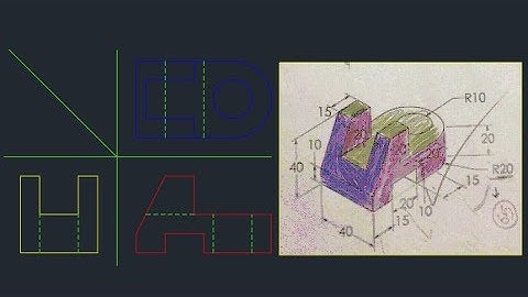 Autocad isometric exercise 33