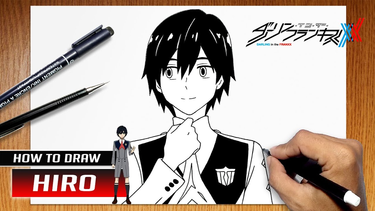 絵描きhiro C「ディラン7」 Speed Drawing - Zero Two & Hiro (Darling in the FRANXX) [HD