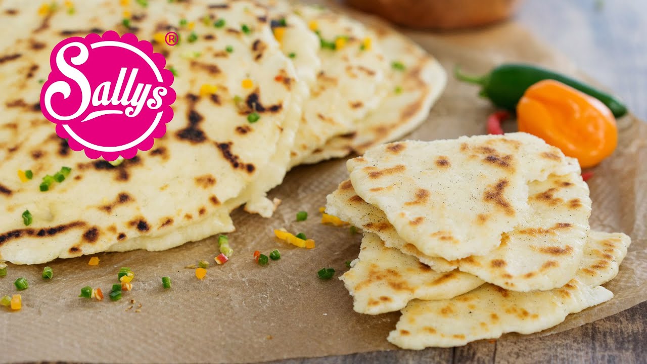 indisches Naan Brot / Pfannen-Brot / Sallys Welt - YouTube