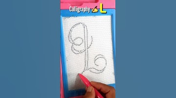Amazing calligraphy capital L ✍️ #shorts #shortvideo #calligraphy #lovestory