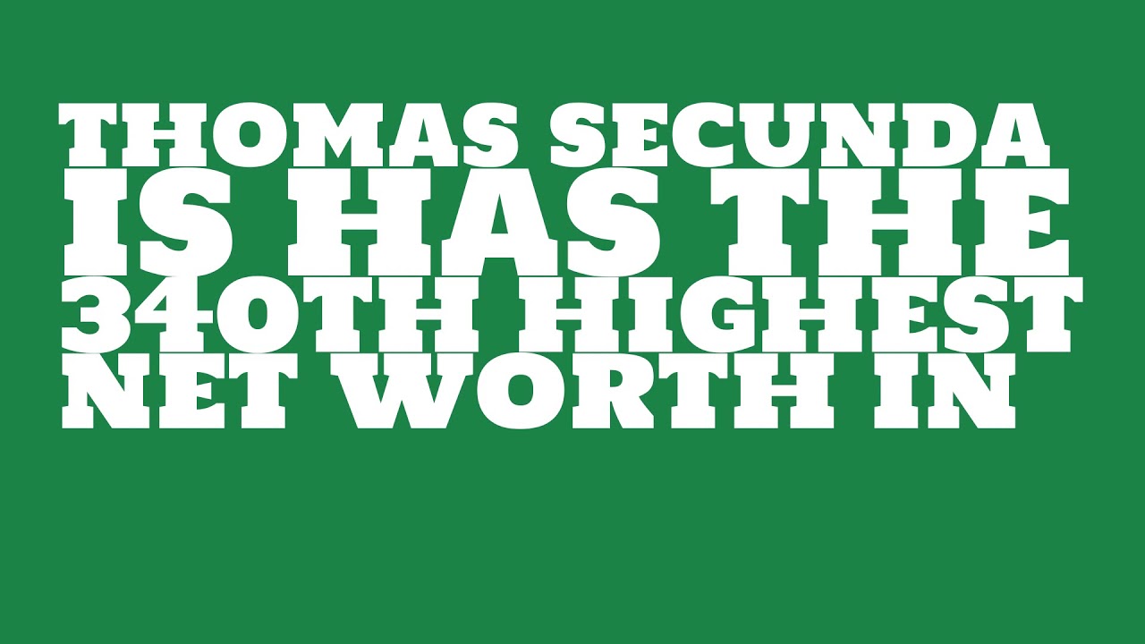 Where does Thomas Secunda live? - YouTube