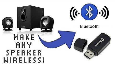 How to make Any Speaker Wireless and convert into Bluetooth Speaker! w/ Bluetooth adapter Review!