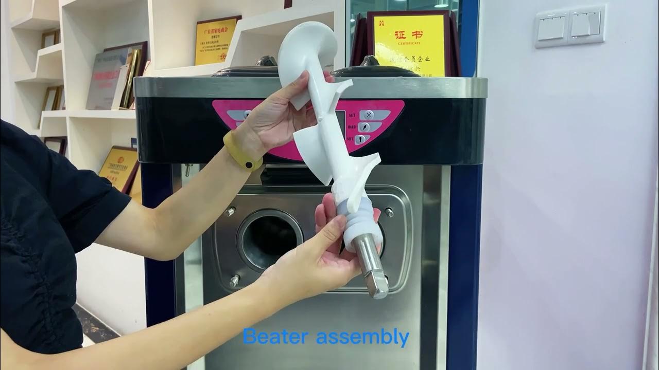 GSEICE BJ Ice Cream Machine handles assemble instruction YouTube