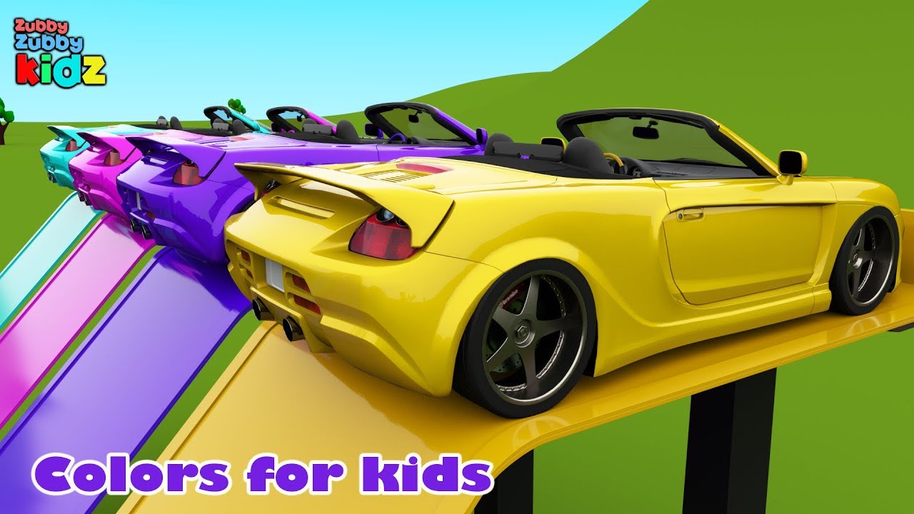Colors for  Children with Super Cars - 2 || Educational Video for Children || Zubby  Zubby Kidz