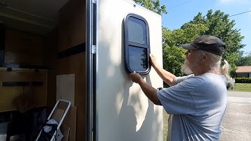 Part 51 cargo trailer door window install