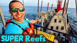 Learning How Artificial Reefs are Made  26,000lb SUPER Reefs