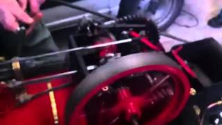 First run of model steam engine