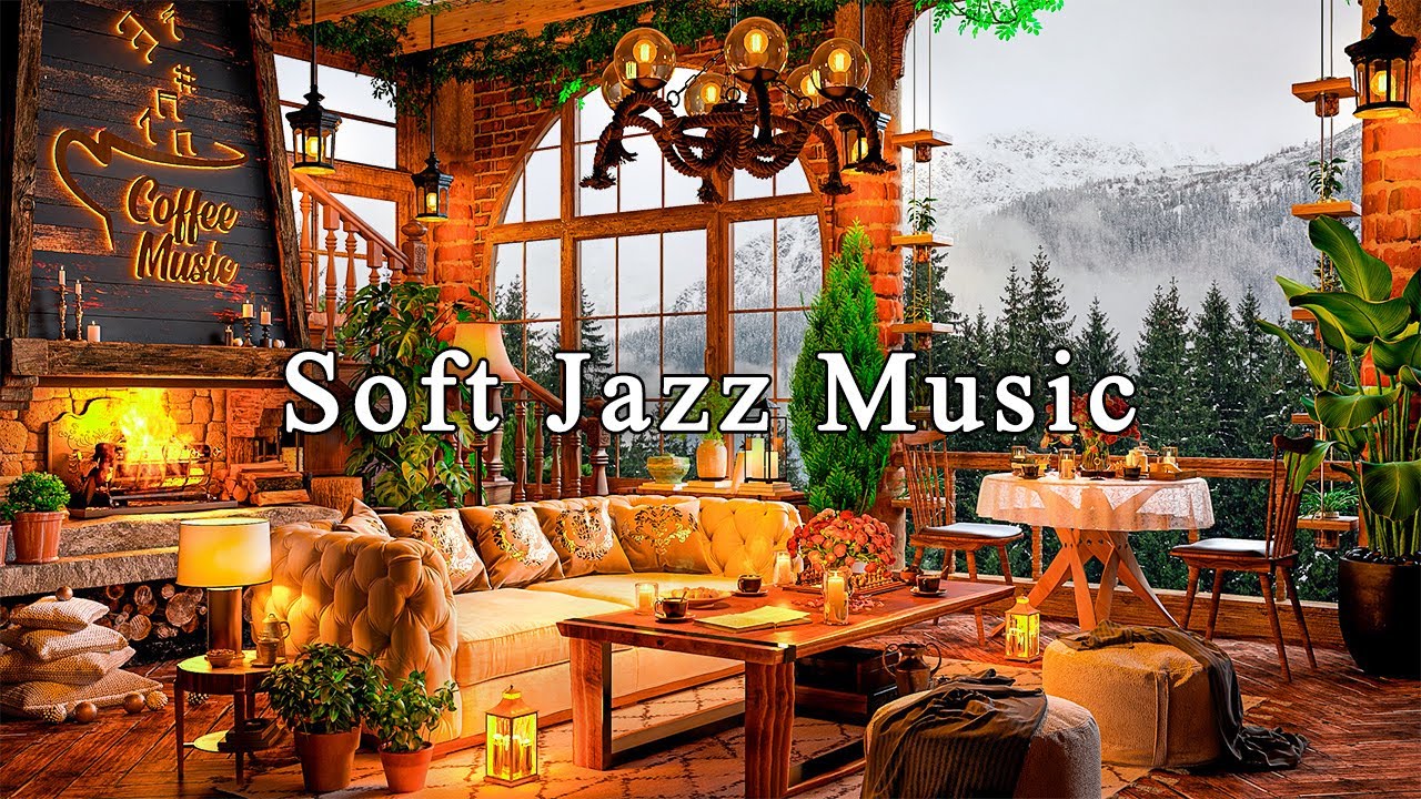 Relaxing Jazz Instrumental Music for Working Studying  Soft Jazz Music  Cozy Coffee Shop Ambience