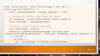 Stream Upload File to Azure Blob Storage with Node.js and GraphQL