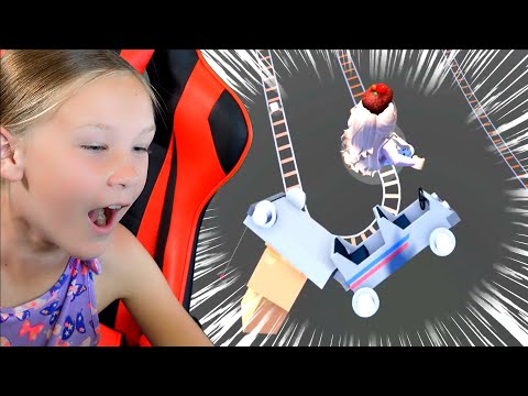 Madison Plays Cart Ride Delivery Service on Roblox!!