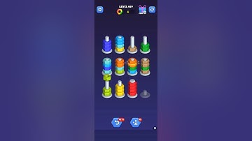 nut sort game video level 1se 469 tk salutations done 👍🏻👍🏻 #quizness #braintest #braingame #omgquiz