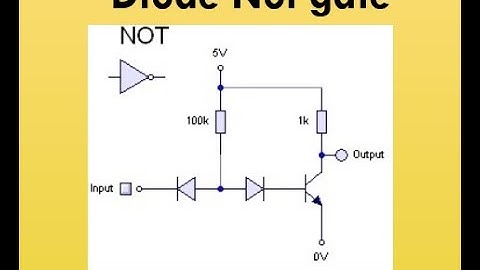 diode logic gates | Diode NOT gate | diode transistor resister gate | diode work example | diode