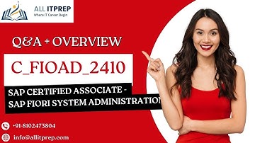 C_FIOAD_2410 SAP Fiori System Administration | Exam Prep & Benefits